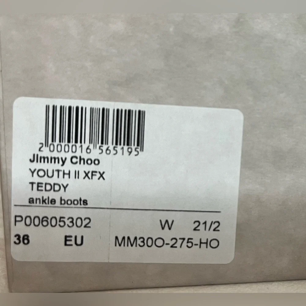 NWT Jimmy Choo Youth II Faux Fur Moto Boots in Teddy